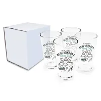 16 oz. Pint Glass, USA - Gift Set of 4, Full Color