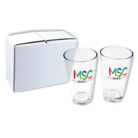 16 oz. Pint Glass, USA - Gift Set of 2, Full Color