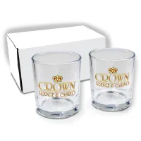 11 oz. Rocks Glass, USA - Gift Set of 2, Full Color