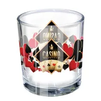11 oz. Rocks Glass - USA, Mirror Printing