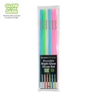 Nite Glow Reusable Straw - 6 Pack