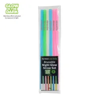 Nite Glow Reusable Straw - 6 Pack