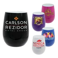 Pure 12 oz. Recycled Wine Glass, Full Color Digital