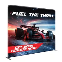 DisplaySplash Tension Fabric Display - 8' W x 7.5' H