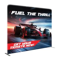 DisplaySplash Tension Fabric Display - 8' W x 7.5' H