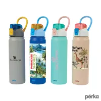 Perka Rex Fresh 24 oz. Double Wall, Recycled Stainless Steel Water Bottle