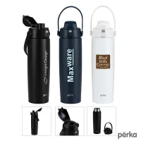 Perka Lenker 20 oz. Double Wall, Recycled Stainless Steel Water Bottle