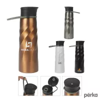 Perka Tristan 34 oz./1L Single Wall Stainless Steel Sport Bottle
