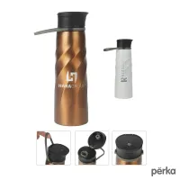 Perka Tristan 34 oz./1L Single Wall Stainless Steel Sport Bottle