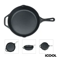 iCOOL Anchorage 10 Cast Iron Skillet / Frying Pan