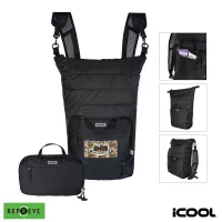 iCOOL Rockvale Repreve Packable Puffer 24-Can Backpack Cooler