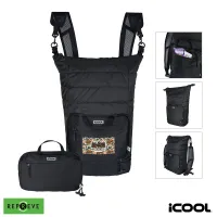 iCOOL Rockvale Repreve Packable Puffer 24-Can Backpack Cooler