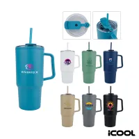 iCOOL Ouray 30 oz. Double Wall Polypropylene Travel Tumbler
