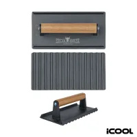 iCOOL Kodiak Rectangular Cast Iron Meat Press