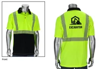 Class 2 Polo Shirt with Black Bottom Front