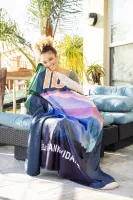 Sherpa Lined Micro Mink Throw