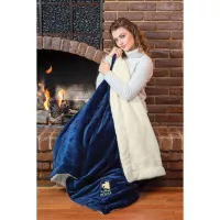 Plush Comforter Throw (Embroidered)