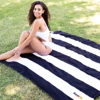 Cabana Stripe Microfiber Beach Towel 4-2