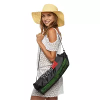 Drawstring Mesh Beach Bag (Full Color Digital Print)