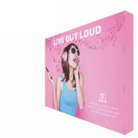 One Choice 10' Fabric Pop Up Display Straight Graphic Package (With Endcaps)