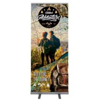ONE CHOICE® 33.5 x 80" Good Roll Up Retractable Super Flat Vinyl Graphic Package