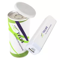 Power Shot 10 - 2200 mAh Plastic USBP2200P Power Bank in Branded Can