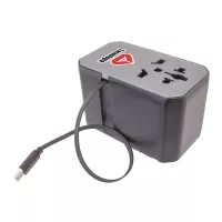 Universal Travel Adapter 70W with Retractable Cable