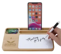 Bamboo 10W Wireless Charging Base with Dry Erase Board