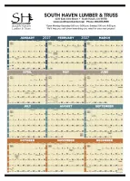 Triumph® Calendars Time Management Span-A-Year (Non-Laminated) Calendar