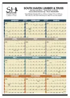 Triumph® Calendars Time Management Span-A-Year (Non-Laminated) Calendar