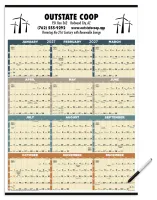 Triumph® Calendars Time Management Span-A-Year (Laminated w/Marker) Calendar