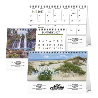 HotLine® Products Scenic America® Desk Tent Calendar