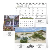 HotLine® Products Scenic America® Desk Tent Calendar