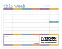 Triumph® Calendars Small Weekly Desk Pad - Colors