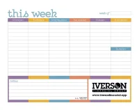 Triumph® Calendars Small Weekly Desk Pad - Colors