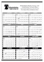 Triumph® Calendars Black & White Time Management Span-A-Year Non-Laminated Calendar