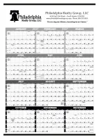 Triumph® Calendars Black & White Time Management Span-A-Year Non-Laminated Calendar