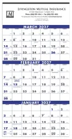 Triumph® Calendars 3-Month Planner (4-Sheet)
