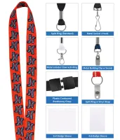 Good Value™ 1" RPET Fine-Print Lanyard