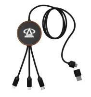 SCX Innovative Design™ 5-in-1 Bamboo 5W Wireless Charging Cable