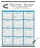 Triumph® Calendars Span-A-Year (Laminated with Marker) Calendar