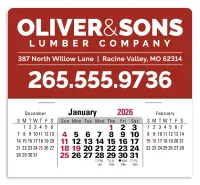 Triumph® Calendars Press-N-Stick XL Header with 3-Month Horizontal Calendar