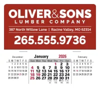 Triumph® Calendars Press-N-Stick XL Header with 3-Month Horizontal Calendar