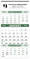Triumph® Calendars 3-Month Planner (12 Sheet)