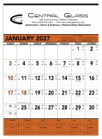 Triumph® Calendars Orange & Black Contractor Memo Calendar