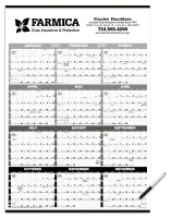 Triumph® Calendars Black & White Time Management Span-A-Year Laminated w/Marker Calendar