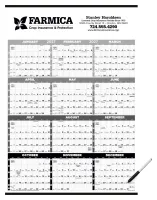 Triumph® Calendars Black & White Time Management Span-A-Year Laminated w/Marker Calendar