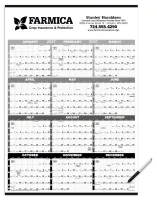 Triumph® Calendars Black & White Time Management Span-A-Year Laminated w/Marker Calendar