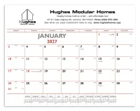 Triumph® Calendars Red & Black Desk Pad