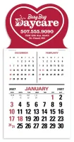 Triumph® Calendars Press-N-Stick 3-Month Vertical Calendar